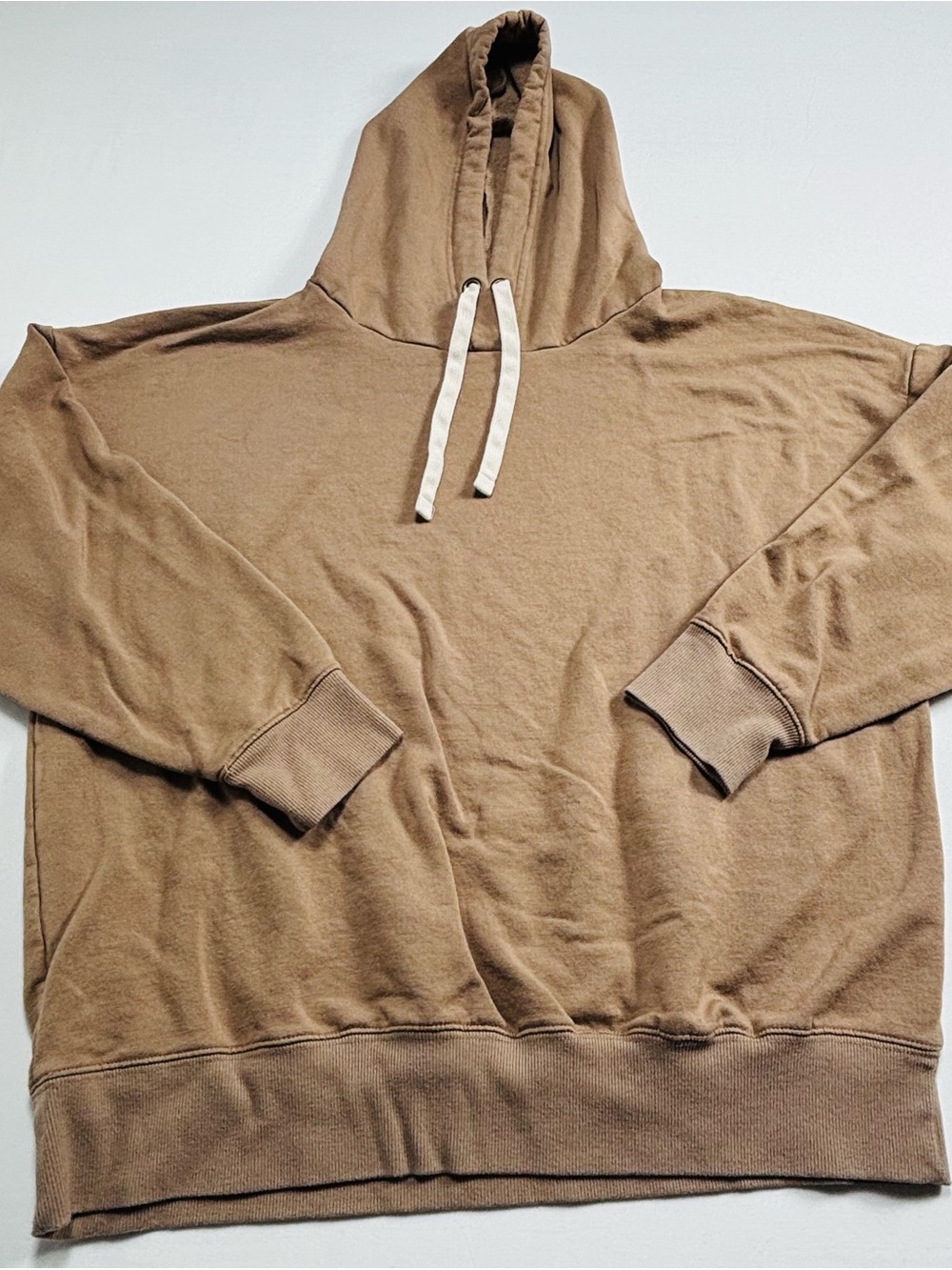 Men's Brown Hooded Pullover Sweatshirt - Casual Comfort